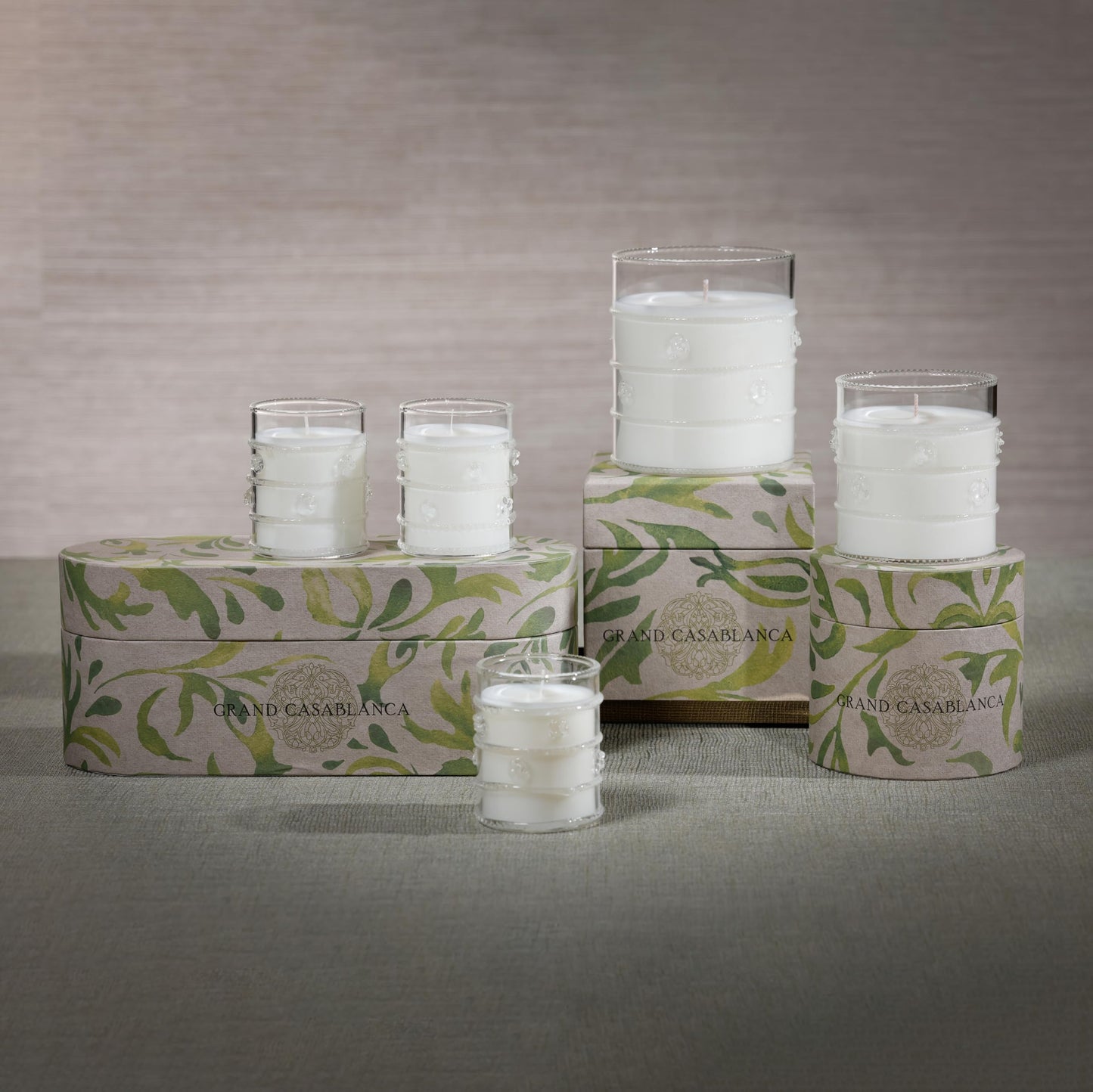 Zodax Grand Casablanca Glass Jar Scented Candle – Lily of The Valley, 12 oz