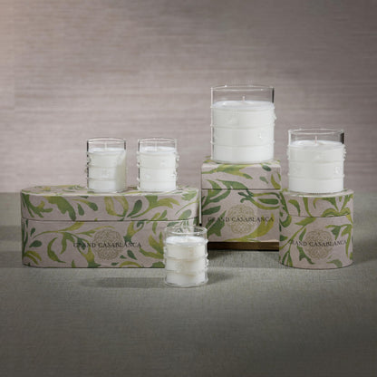 Zodax Grand Casablanca Glass Jar Scented Candle – Lily of The Valley, 12 oz