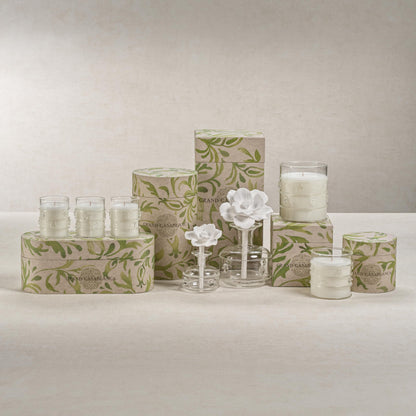 Zodax Grand Casablanca Glass Jar Scented Candle – Lily of The Valley, 12 oz