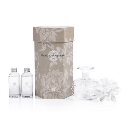 Zodax Grand Casablanca Porcelain Oil Diffuser – 6.76 oz | Living Room, Office, Gift Box