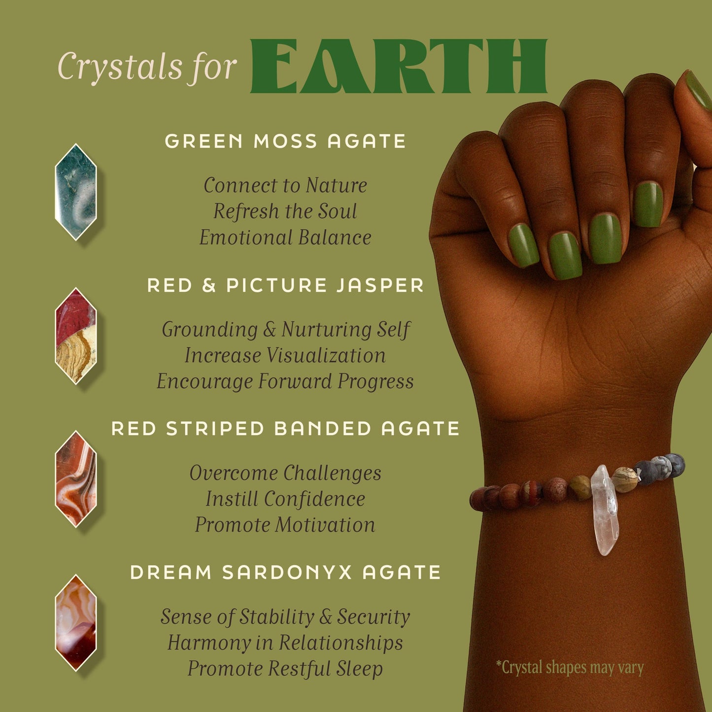 Zodiac Earth Candle for Women — Taurus Virgo Capricorn Gifts, 45-Hour Burn, Crystals Inside