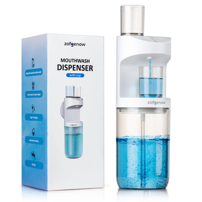 ZOFGENOW Mouthwash Dispenser Cup Set of 2 – Magnetic, Wall-Mounted, Leak-Proof