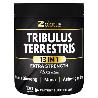 Zolotus 13in1 Tribulus Capsules with Maca, Panax Ginseng – 120 Caps
