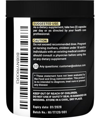 Zolotus 13in1 Tribulus Capsules with Maca, Panax Ginseng – 120 Caps