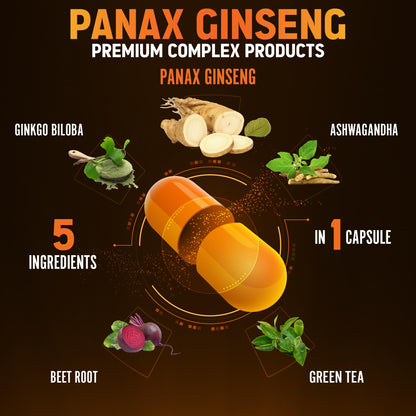 Zolotus Panax Ginseng + Ginkgo Biloba – 120 Capsules (2-Month Supply)