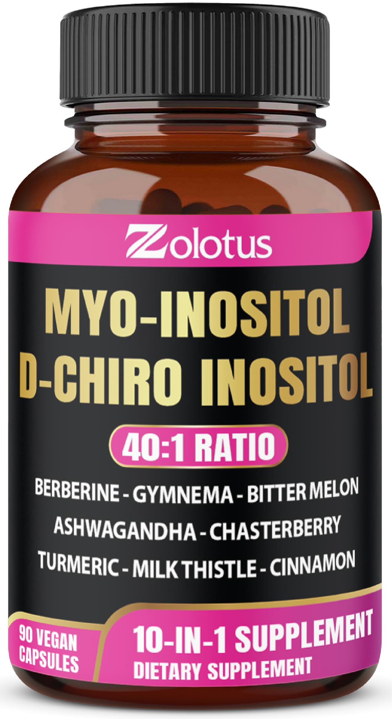 Zolotus Myo-Inositol & D-Chiro Inositol Ideal Ratio - 90 Capsules