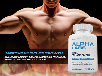Zonata 2-Pack Alpha Labs Men’s Supplements – Energy & Endurance (120 Tablets)