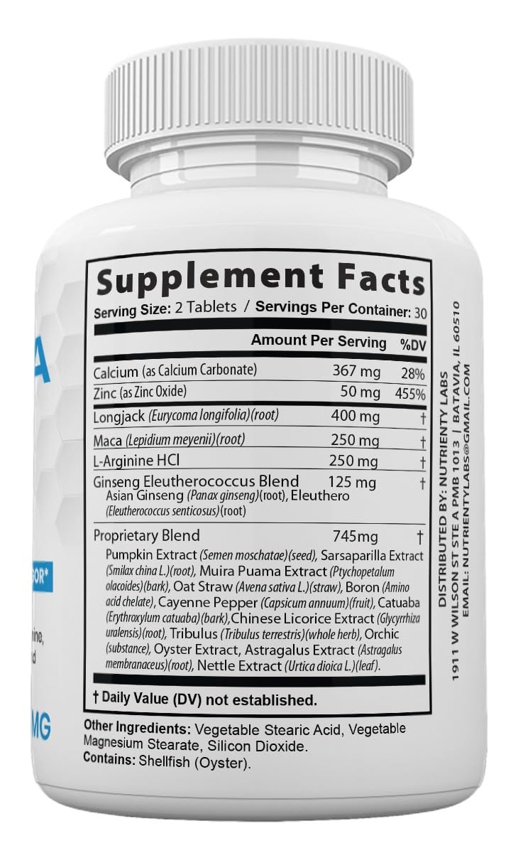 Zonata Official Alpha Labs Dietary Supplement for Men – Natural Energy & Performance (60 Tablets) | Alpha Labs Best Reviews