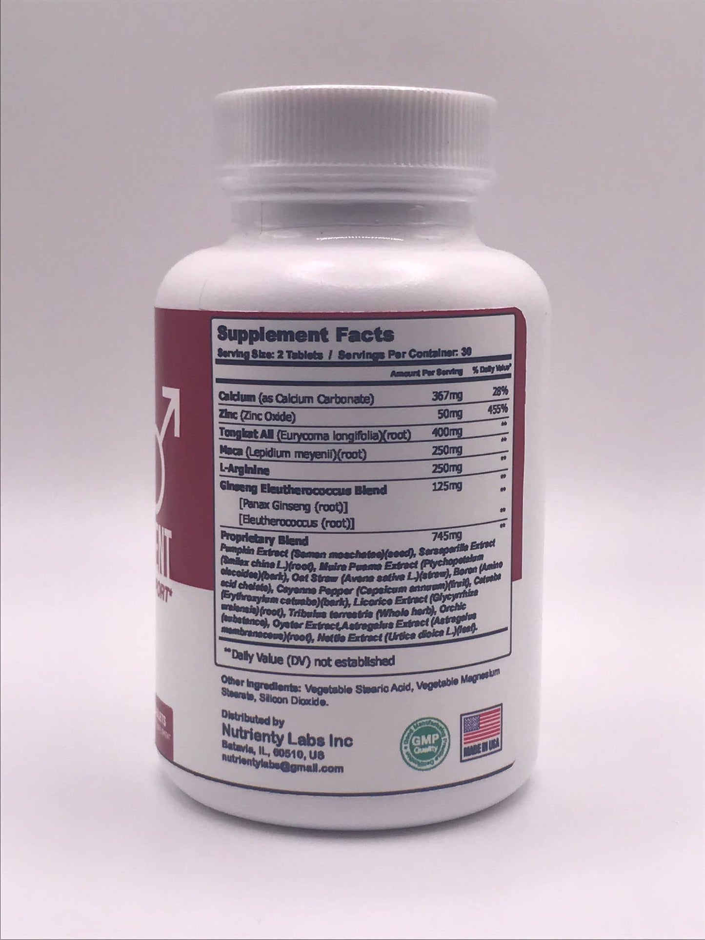 Zonata Endure Naturals Strength Support - Endura Naturals Male Enhancement Supplement | 60 Count
