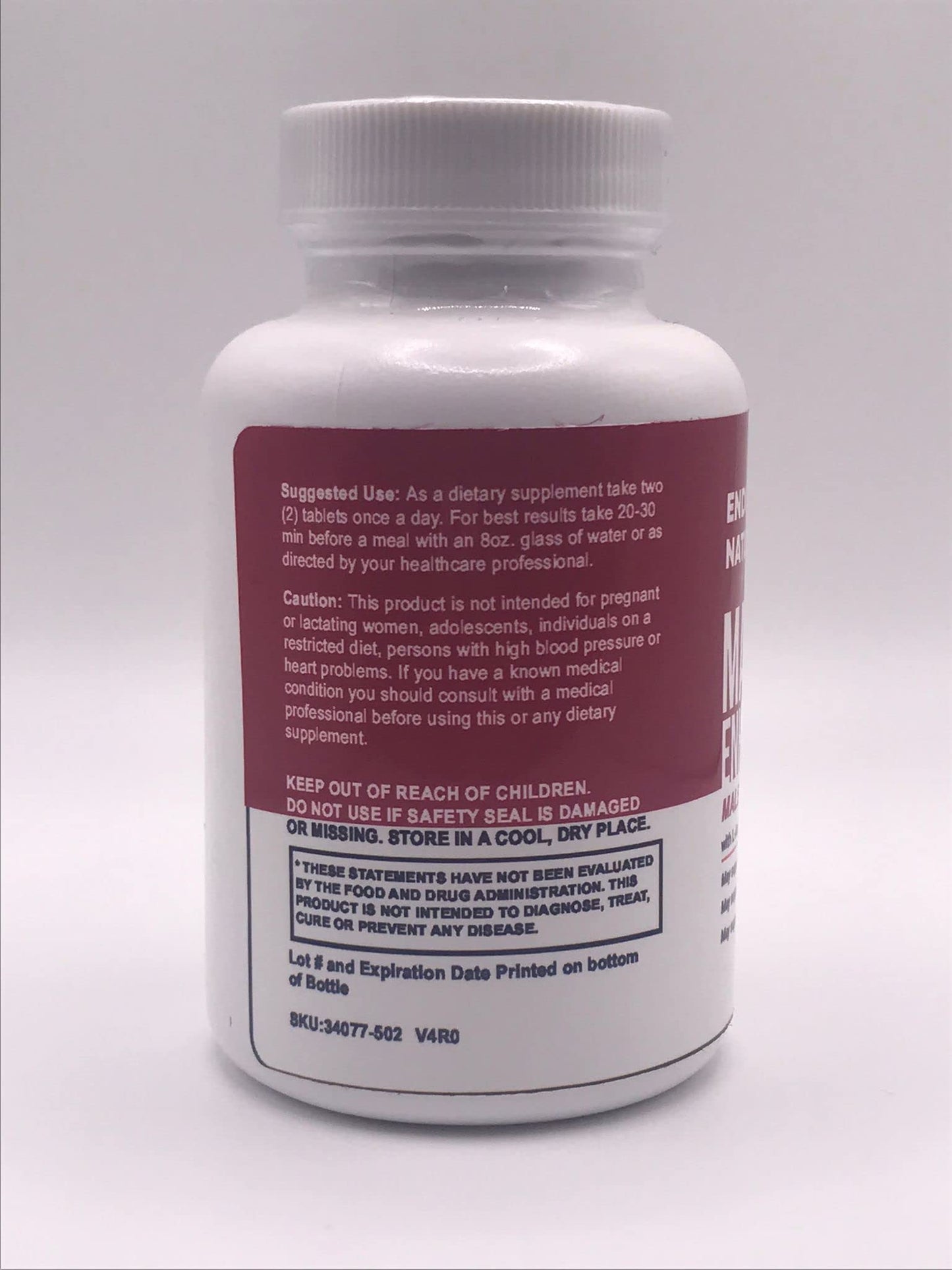 Zonata Endure Naturals Strength Support - Endura Naturals Male Enhancement Supplement | 60 Count