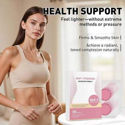 Zosui GLP-1 Patches 30 Count Natural for Beauty Women Large Size Pink A1