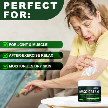 ZOXY DMSO Cream 99.9% Pure – Fast-Absorbing, Low Odor, 4 oz