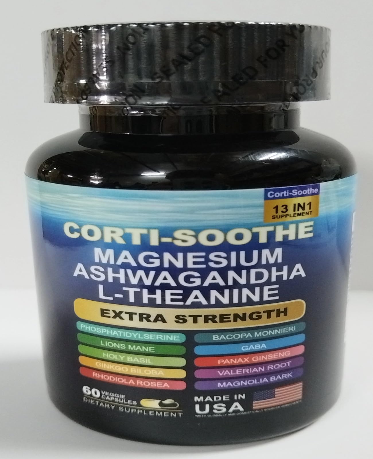 Zoyava Corti-Soothe: Cortisol Support with Magnesium Glycinate & Adaptogens | 60 Caps