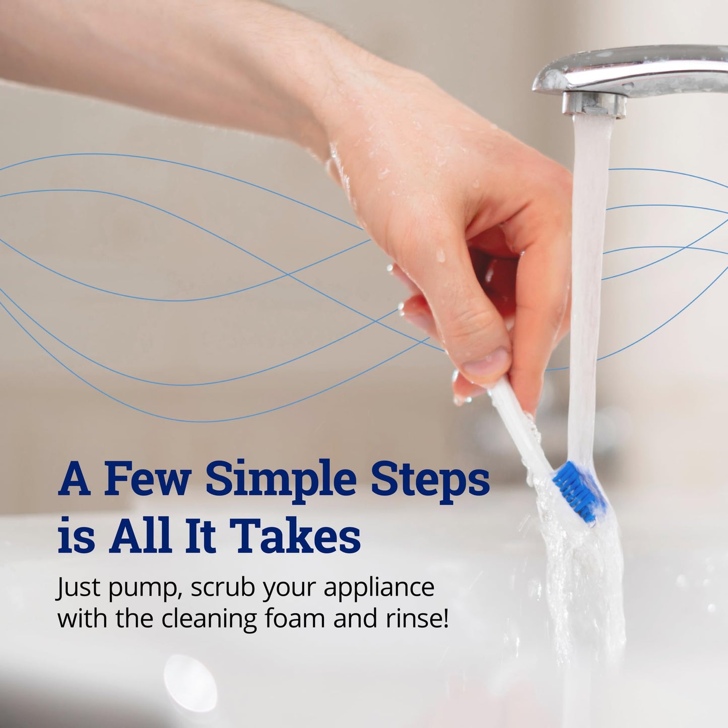 ZQuiet, Clean, Cleaning Solution for All Oral Appliances, Chlorine-Free, Fresh Mint Scent, Travel-Size, TSA-Compliant