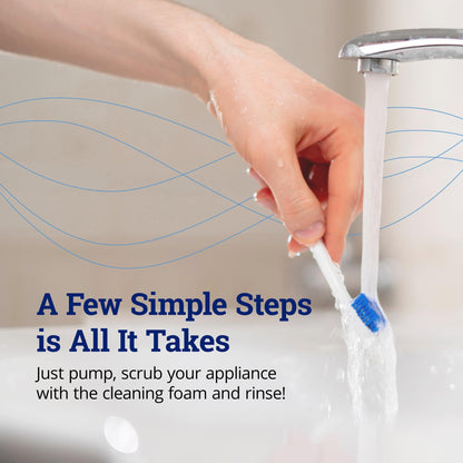 ZQuiet, Clean, Cleaning Solution for All Oral Appliances, Chlorine-Free, Fresh Mint Scent, Travel-Size, TSA-Compliant
