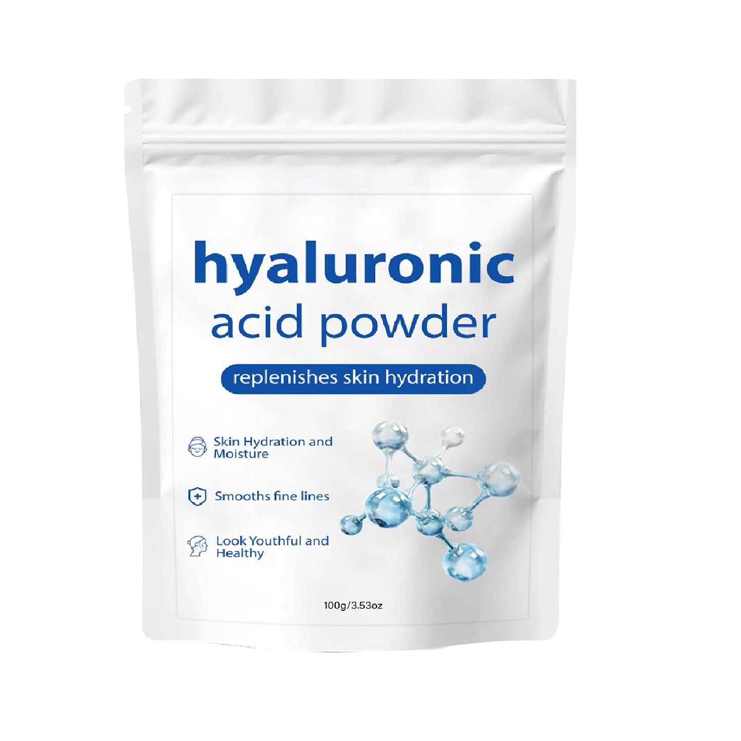 ZTSGU Hyaluronic Acid Powder – Low Molecular Weight for Skin Hydration (1Pcs)
