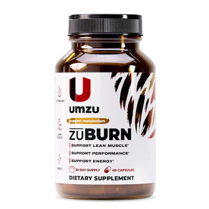 UMZU ZuBurn Energy Support - 30 Day Supply, Caffeine & Mitoburn BritishVita | Premium UK Vitamins & Wellness Supplements