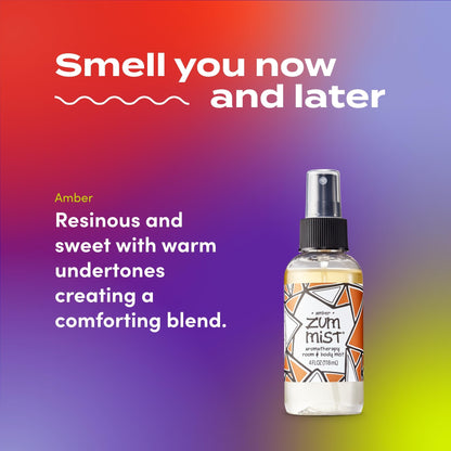 Zum Indigo Wild Mist Room & Body Spray – Amber Scent, 4 oz (2 Pack)