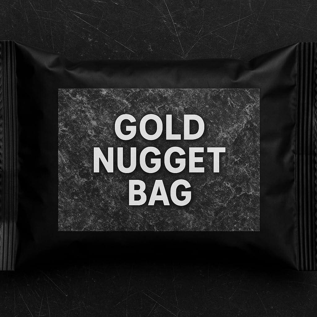 Zurjy 1-Pack Gold Paydirt – Home Panning Nugget & Flakes Treasure Bag
