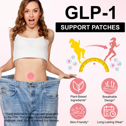 ZXXBEST GLP-1 Patches, Ingredients, L Glutamine, Berberine, Chromium, Pomegranate and Cinnamon | Parches GLP1 Patch - Easy to use, One Pack - 30 Count