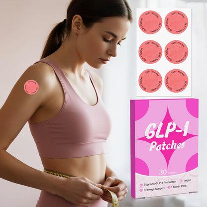 ZXZTSM GLP-1 Weight Patches for Women & Men – Plant-Based, Skin-Friendly, 30 Count