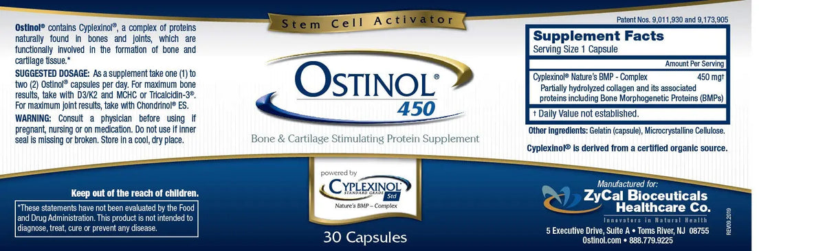 ZyCal Ostinol Standard 450 mg – Bone & Cartilage Support BritishVita | Premium UK Vitamins & Wellness Supplements