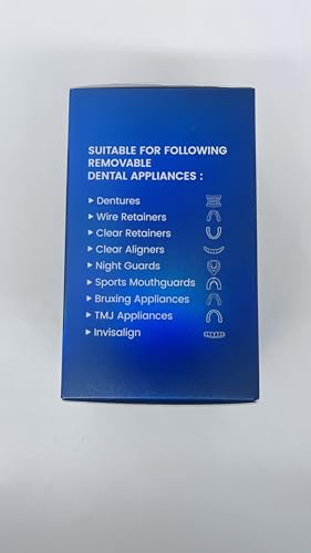 Zyntieu 23mm Retainer Cleanser Tablets | Ultrasonic Cleaner for Dentures & Invisalign - 60-Pack