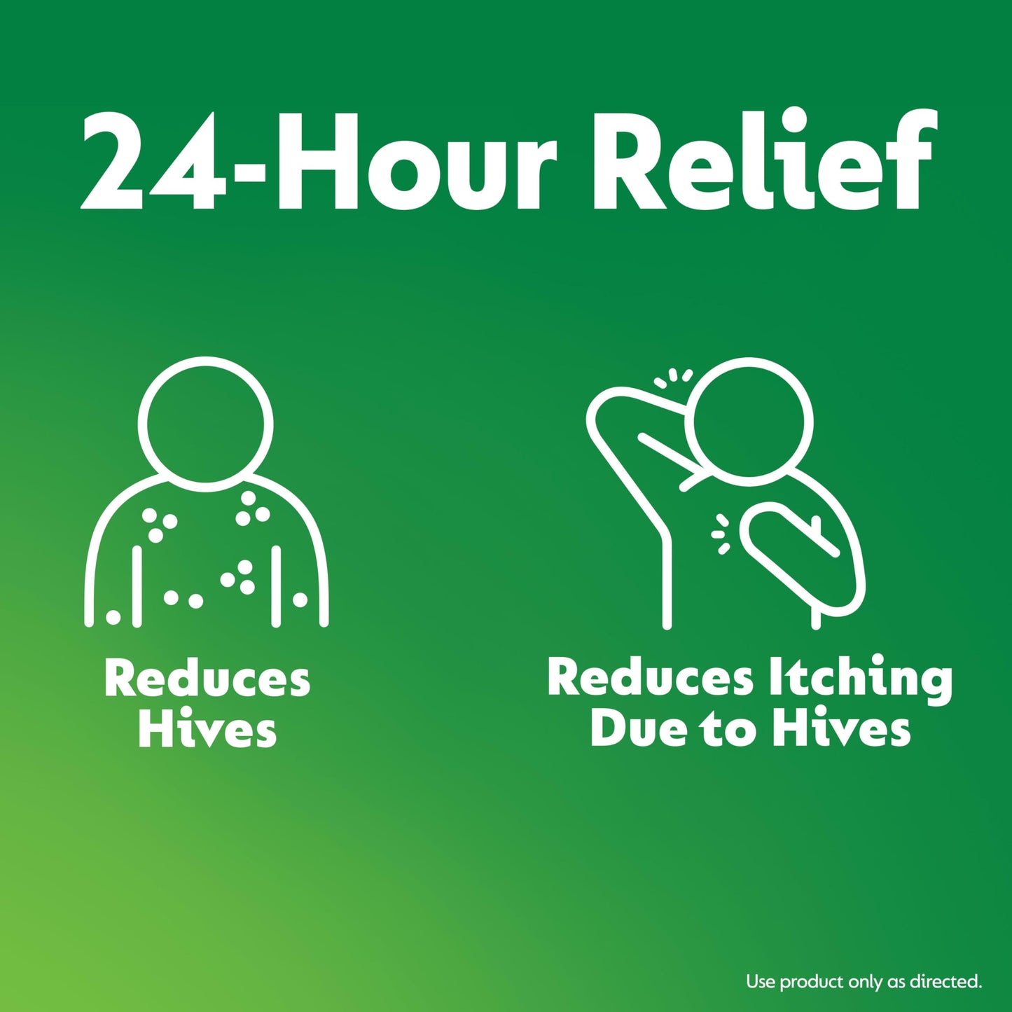 Zyrtec 24 Hour Hives Relief Tablets, 10 mg Cetirizine HCl – Fast Itch & Hive Relief, 30 Count