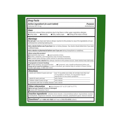 Zyrtec 24 Hour Allergy Relief Tablets | Cetirizine HCl for Indoor & Outdoor Allergies