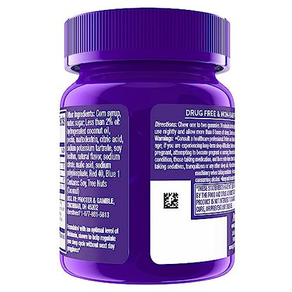 ZzzQuil PURE Zzzs Melatonin Gummies - 2mg Sleep Aid with Chamomile & Lavender | Wildberry Vanilla, 24 Gummies